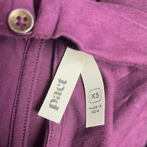 Pact Organic Cotton Gianna Wide-Leg Jumpsuit with Elegant Silhouette Burgundy - Picture 10 of 10